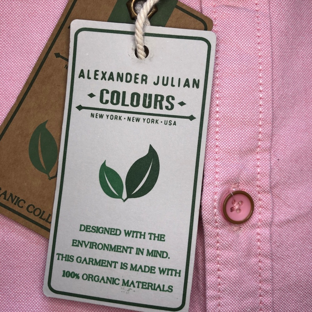 Alexander Julian Colours Organic Cotton Shirt S - Picture 6 of 7